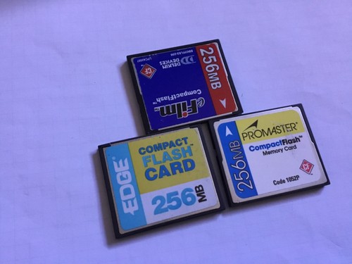 Lot 3pcs 256mb assorted - of, cf